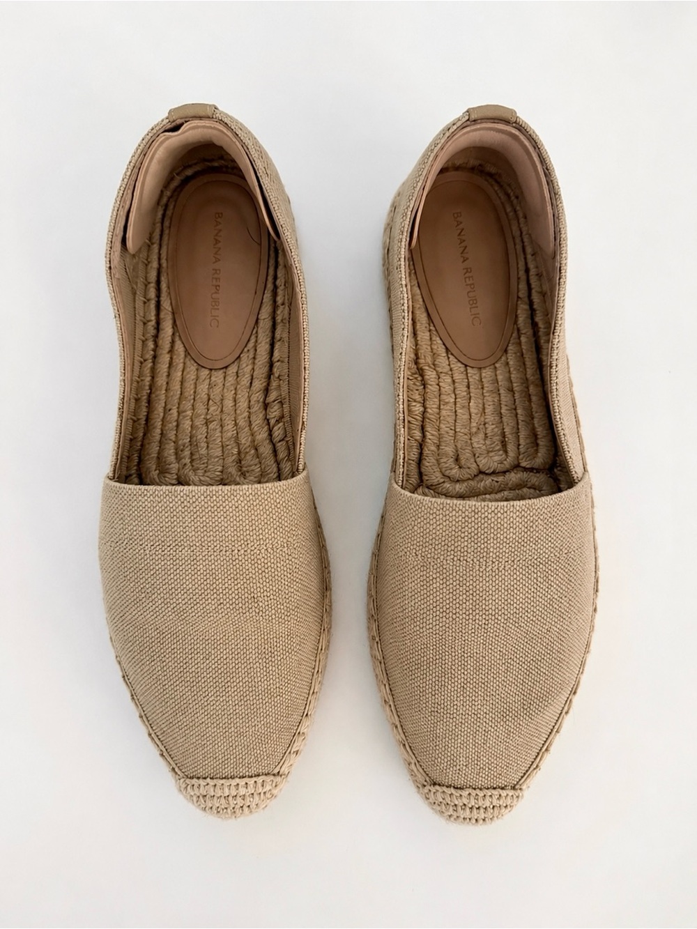Banana Republic Khaki Espadrille Flats Size 7.5
